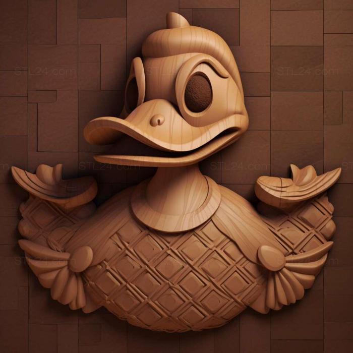 Characters (st Duffy the Duck 3, HERO_4507) 3D models for cnc